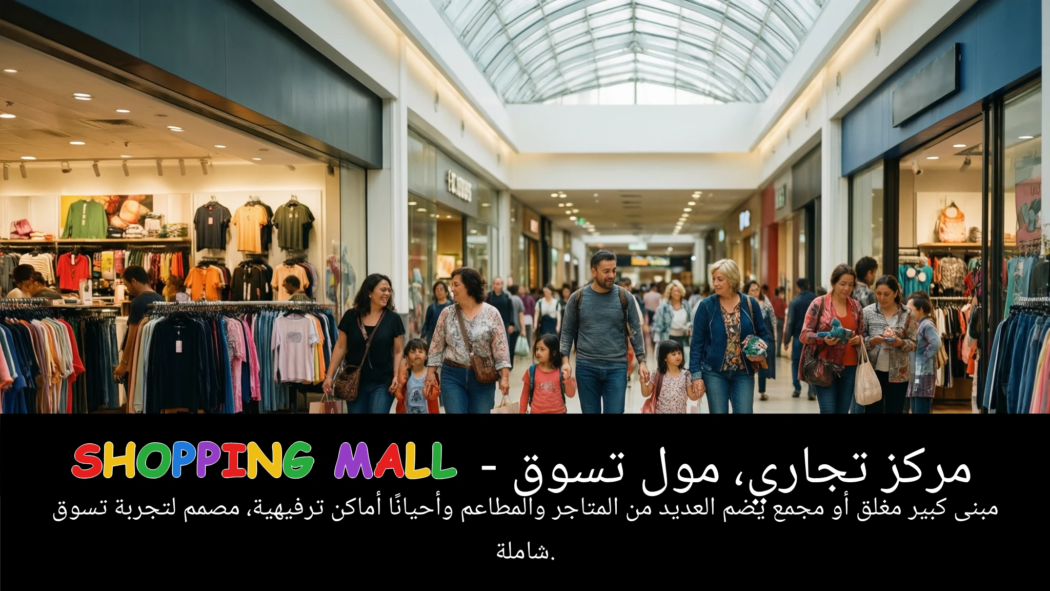 Arabic Illustration for shopping mall